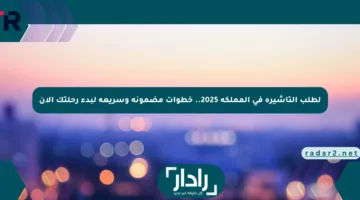 لطلب التأشيرة في المملكة 2025.. خطوات مضمونة وسريعة لبدء رحلتك الآن